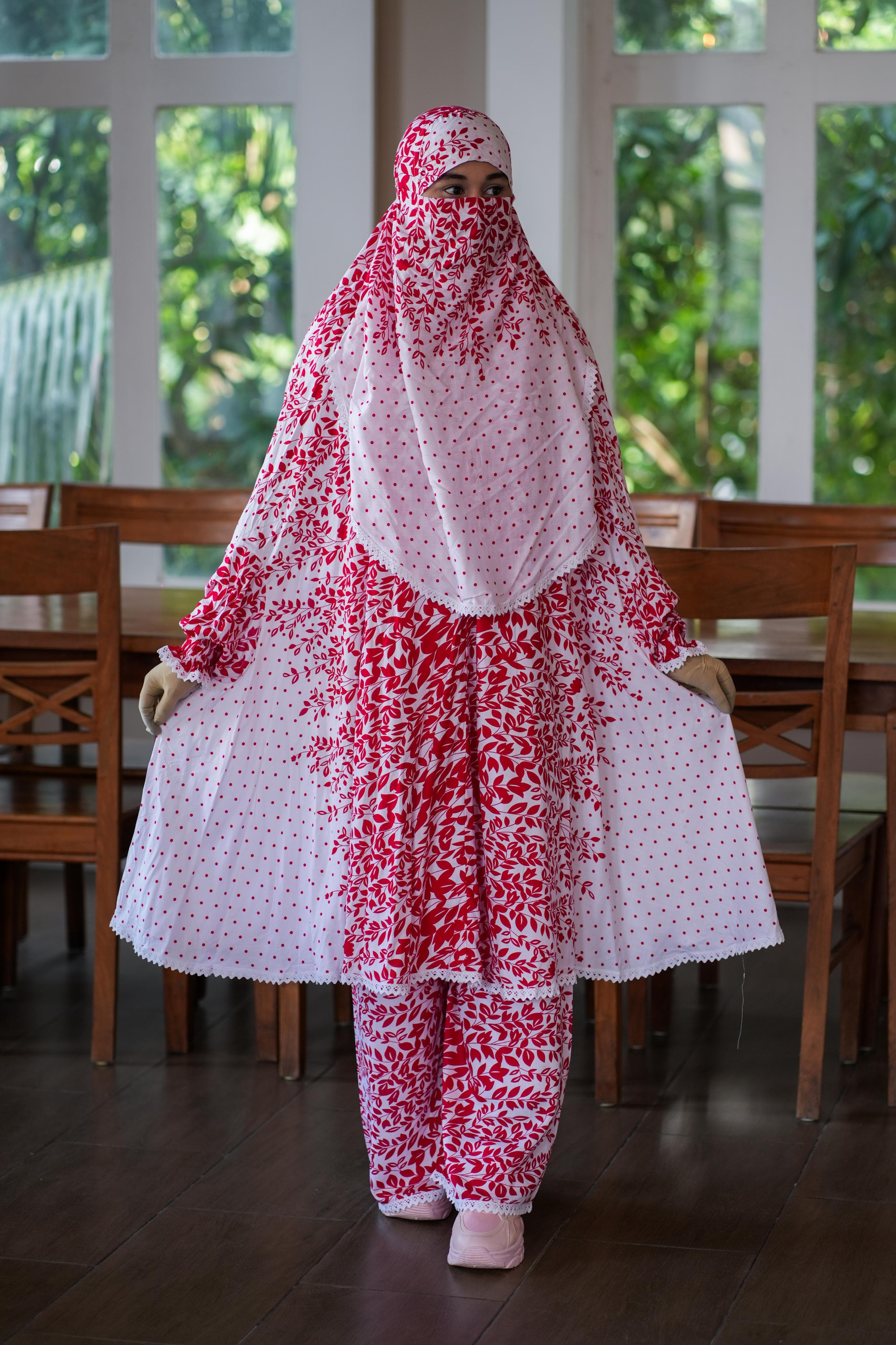 Stylish Premium Ready-to-Wear Khimar-Palazzo Set | 001