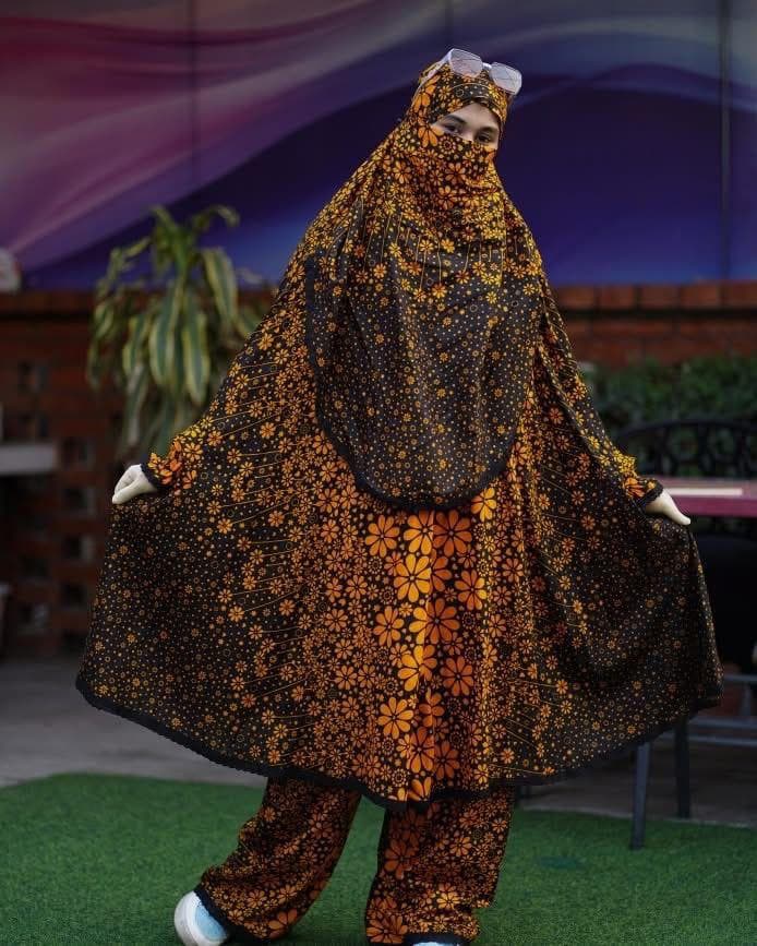 Stylish Premium Ready-to-Wear Khimar-Palazzo Set | 021