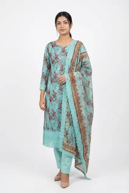 Pakistani Rang e Haya inspired Premium Vintage Print Three piece