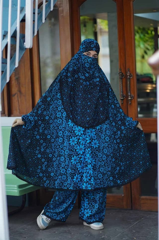 Stylish Premium Ready-to-Wear Khimar-Palazzo Set | 003