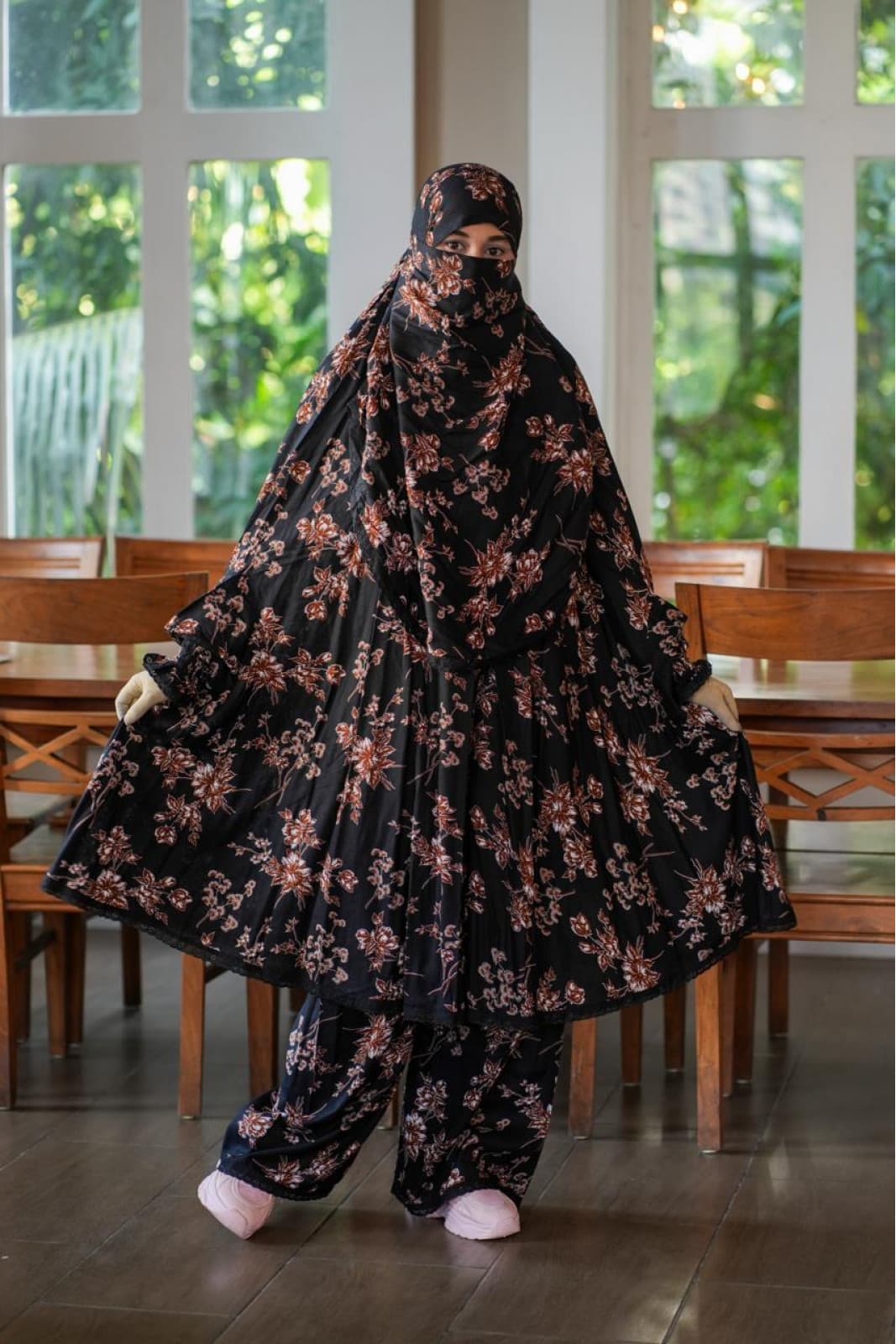 Stylish Premium Ready-to-Wear Khimar-Palazzo Set | 002